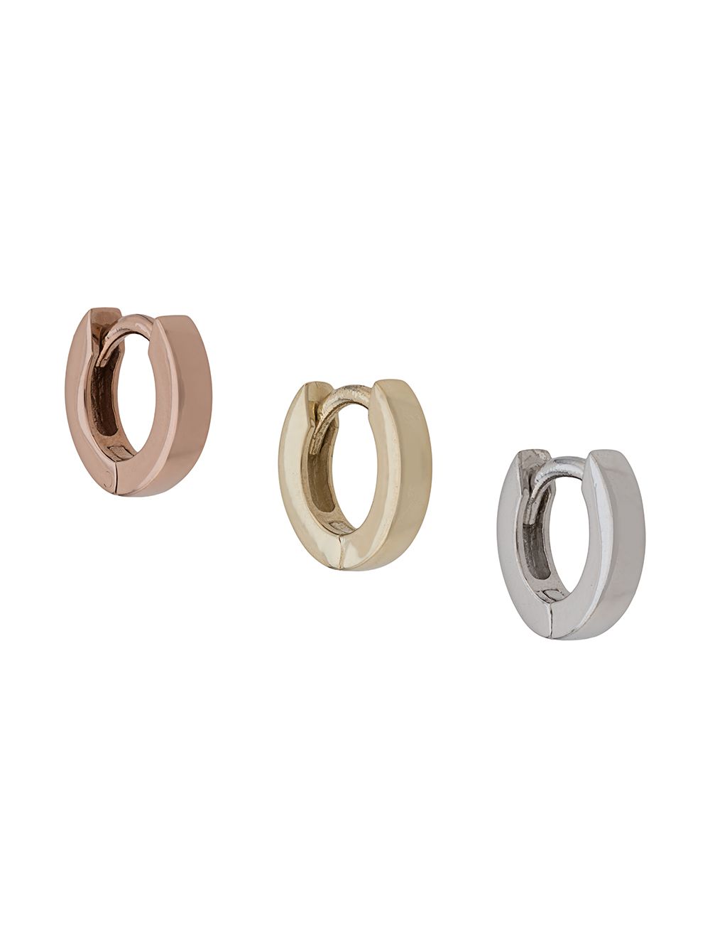 фото Otiumberg 9kt gold and rose gold huggie set