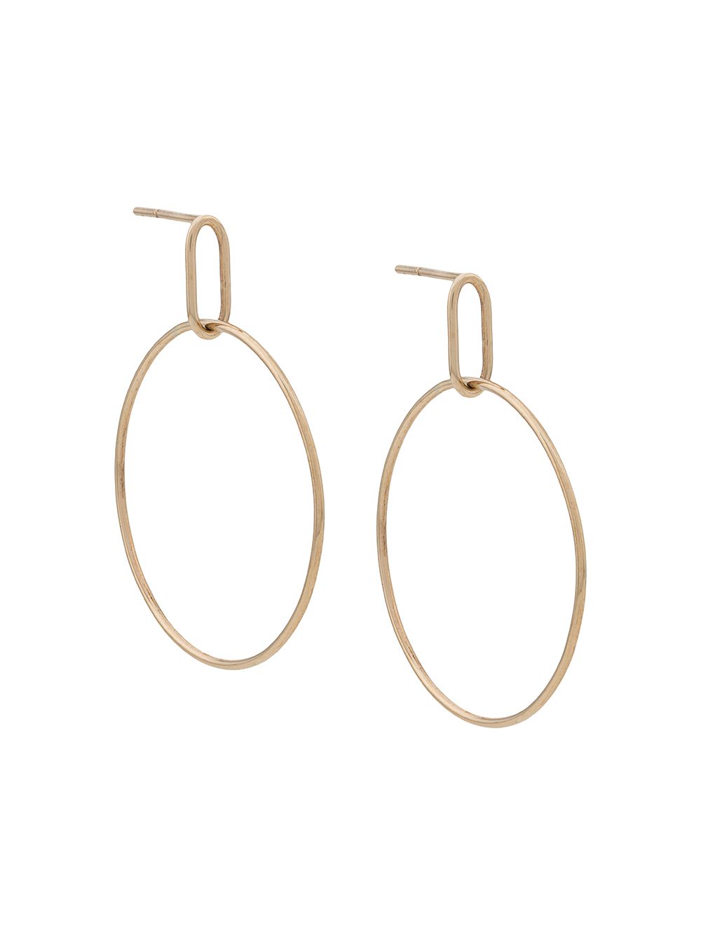 фото Origin 31 9kt yellow gold medium Hoola hoop earrings