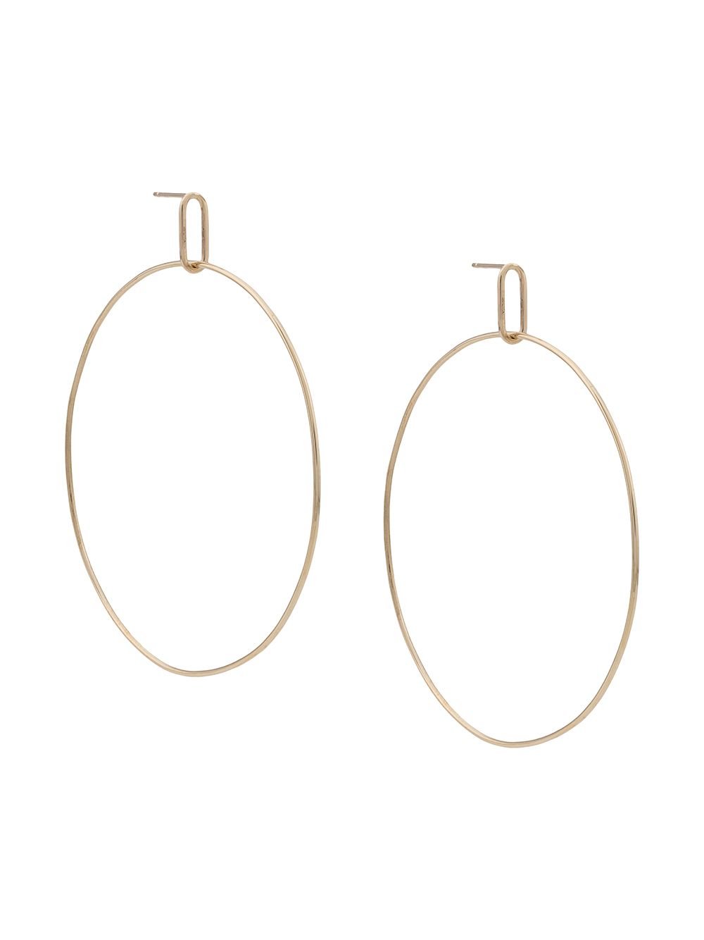 фото Origin 31 9kt yellow gold large Hoola hoop earrings