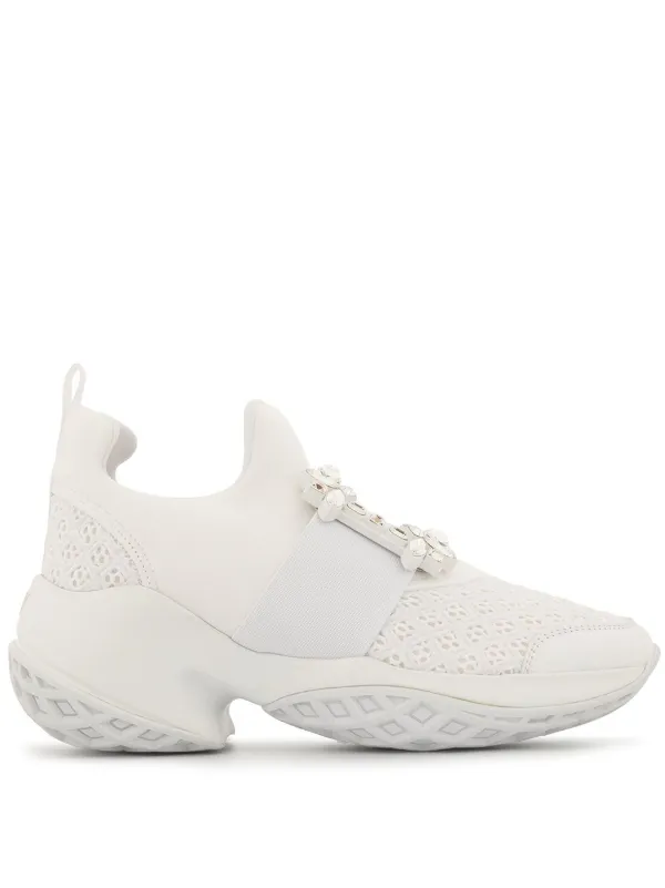 Roger Vivier Viv' Run Sneakers | White | FARFETCH AO