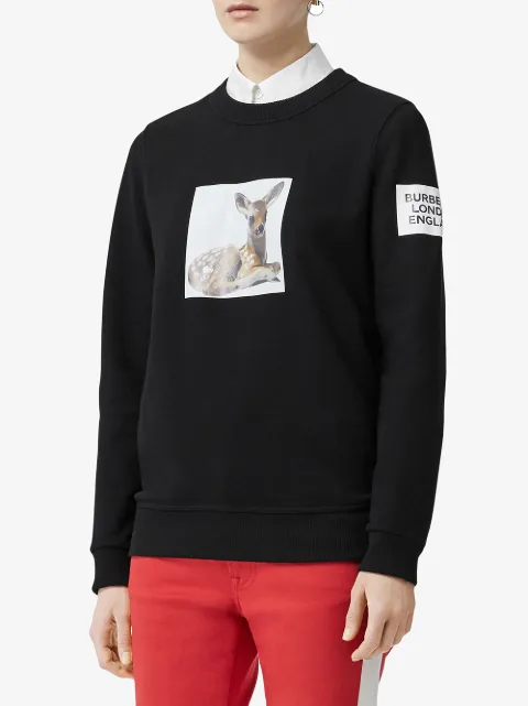 Burberry Deer Print Oversized 