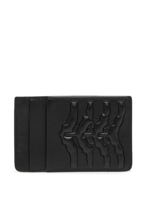 Alexander McQueen ribcage embossed cardholder Men