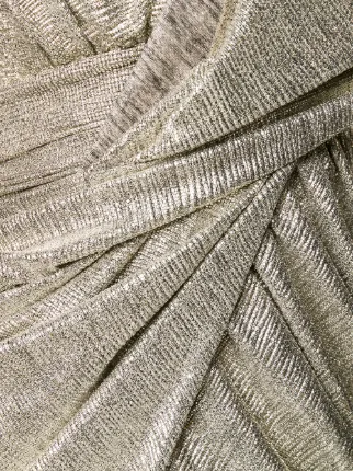 draped laminated dress展示图