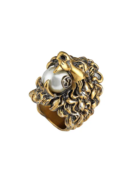anello gucci uomo leone