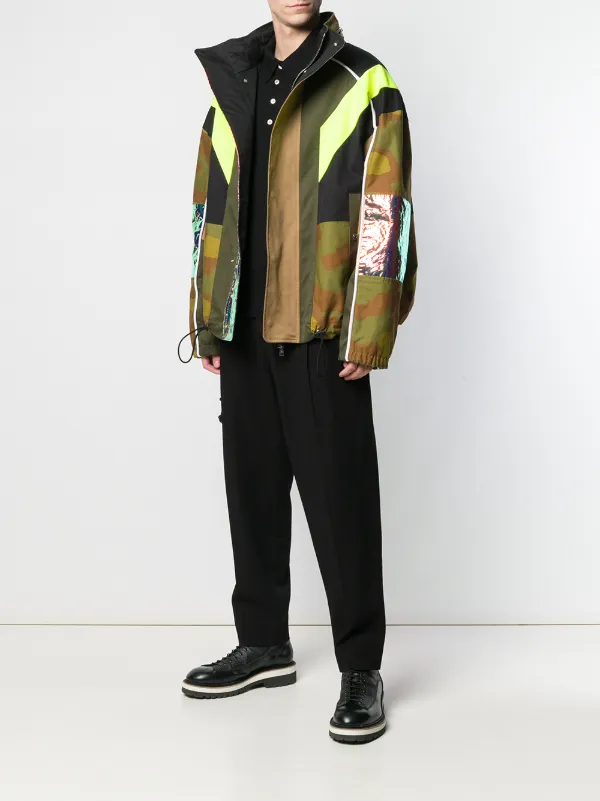 bomber jacket and polo shirt