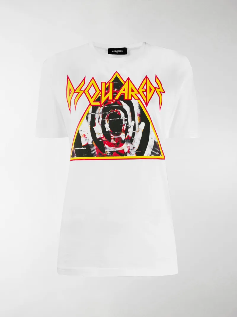 Dsquared2 graphic print T-shirt white 