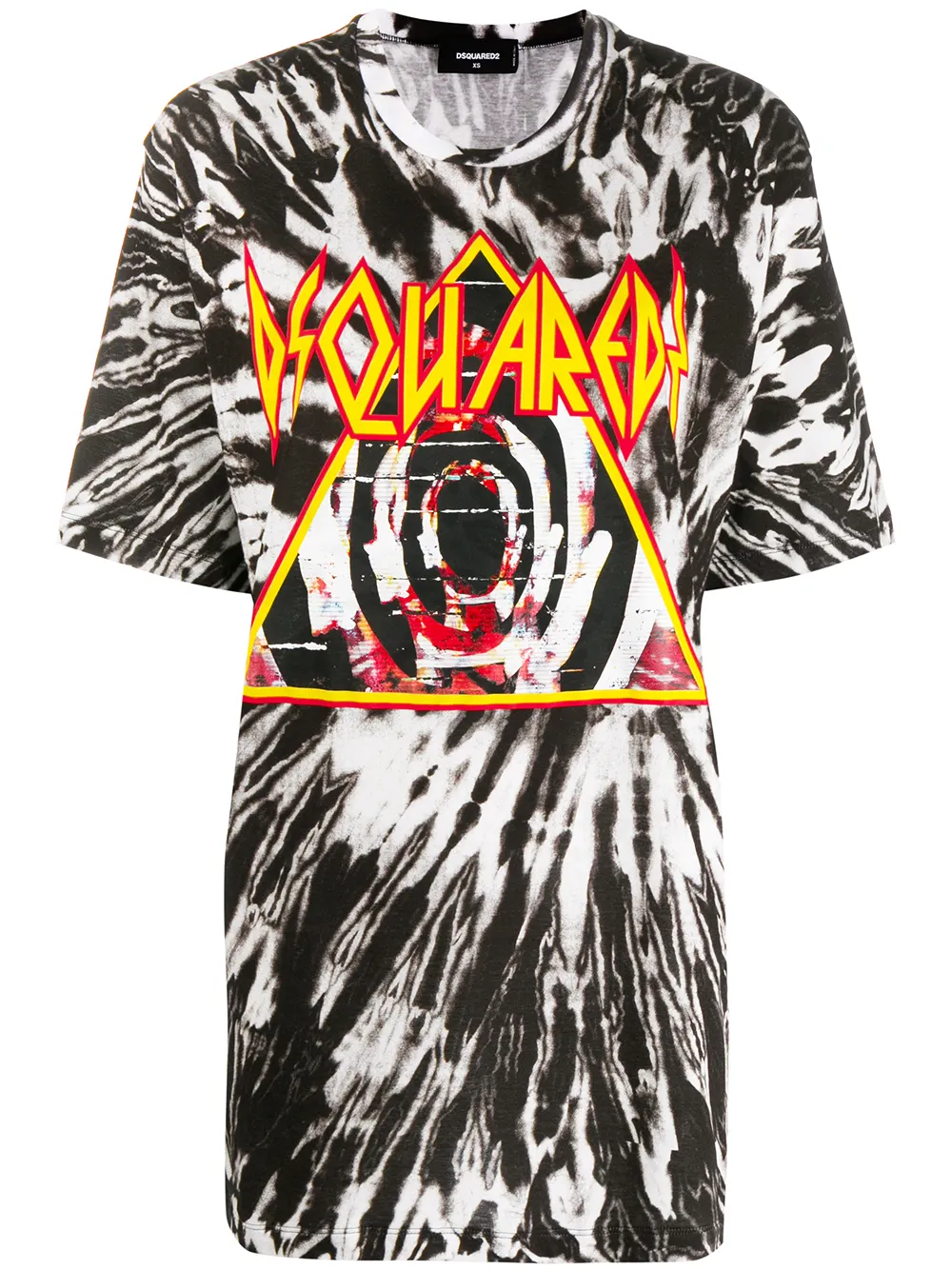 DSQUARED2 playera con estampado tie-dye | negro | Image 1