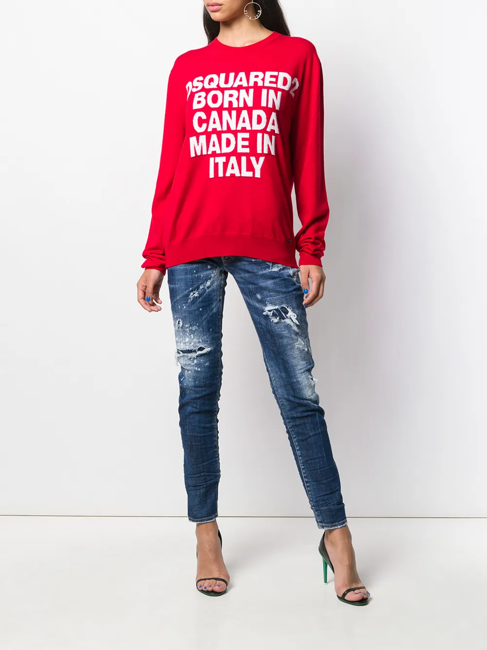 DSQUARED2 Gerafelde jeans Blauw