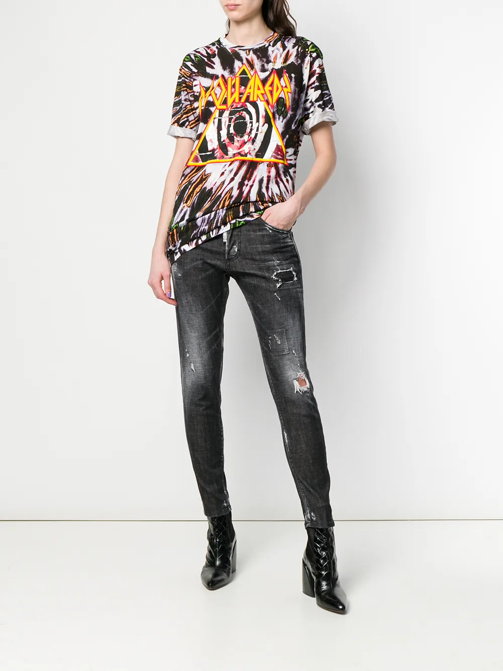 DSQUARED2 Skinny Dan jeans - Zwart