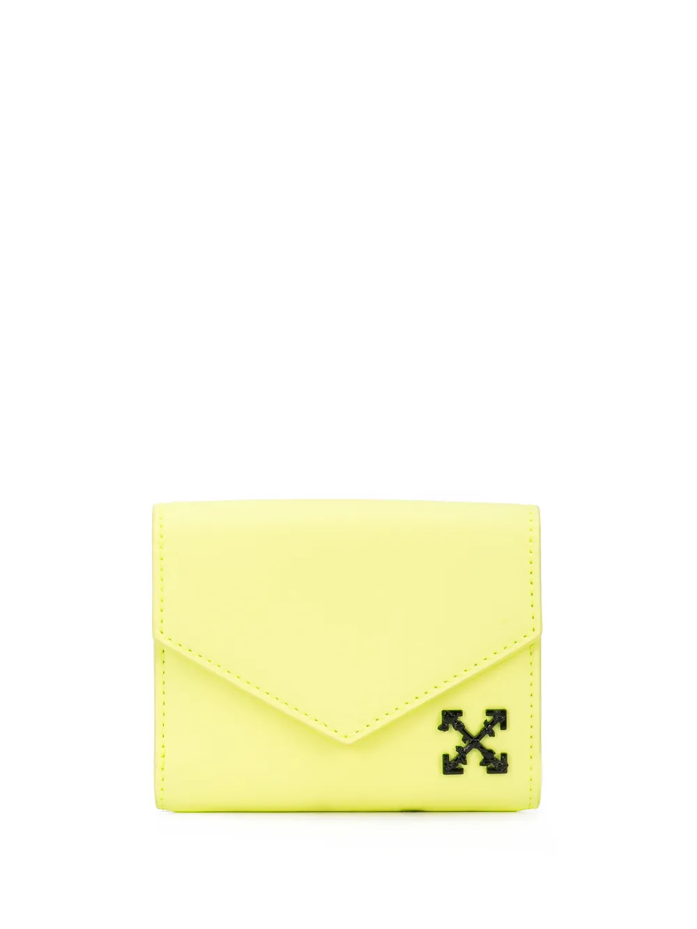 Off-White Portafoglio con logo - Giallo