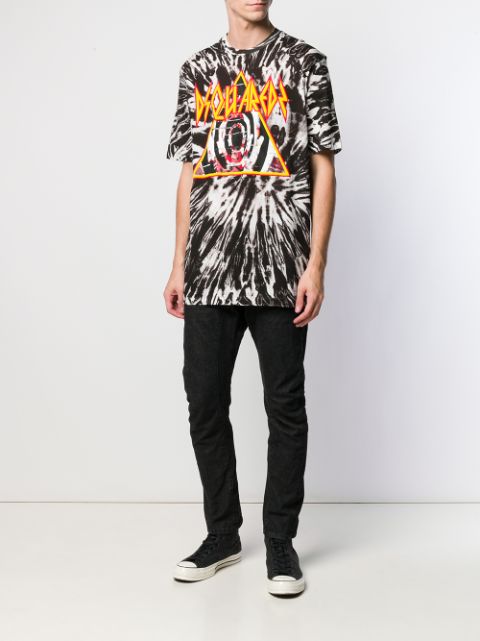 Shop Dsquared2 tie-dye printed T-shirt with Express Delivery - FARFETCH