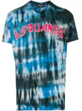 DSQUARED2 tie-dye logo print T-shirt - Blue