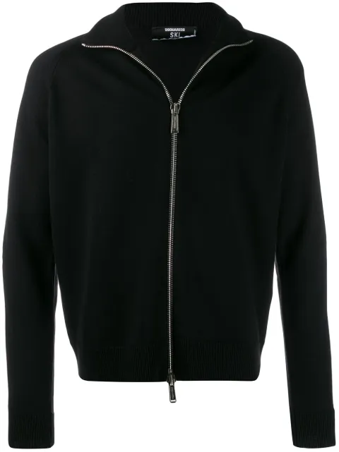DSQUARED2 side logo band zipped jacket