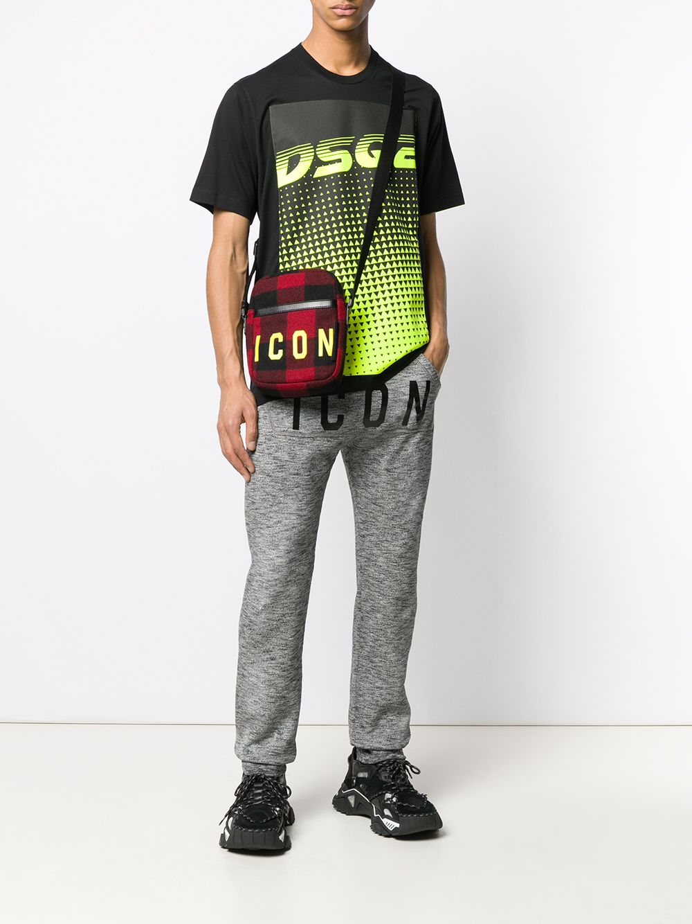 фото Dsquared2 спортивные брюки с принтом icon