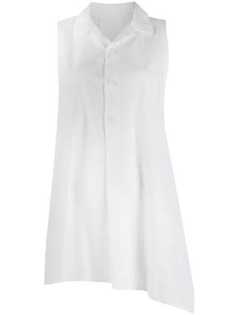 Y's sleeveless asymmetric shirt