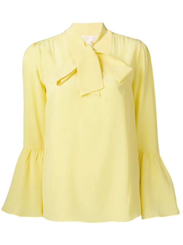 michael kors blouses yellow