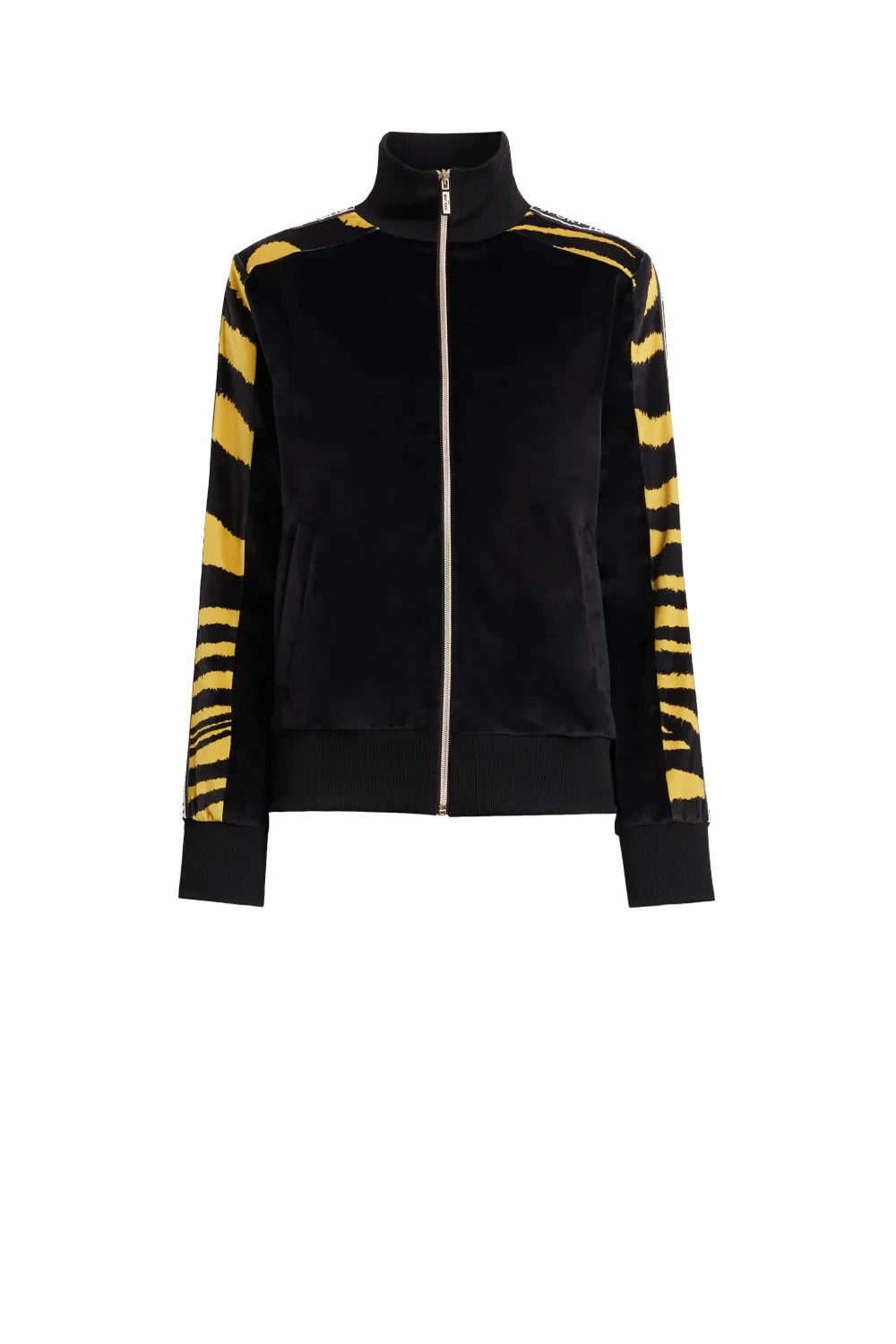 Click to view more detailed imagery on our partner's website Roberto Cavalli Vintage Zebra Stripe Track Jacket In Black