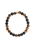 Nialaya Jewelry elasticated stone bracelet - Brown