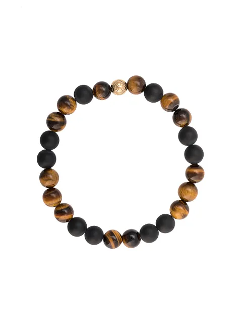 Nialaya Jewelry elasticated stone bracelet