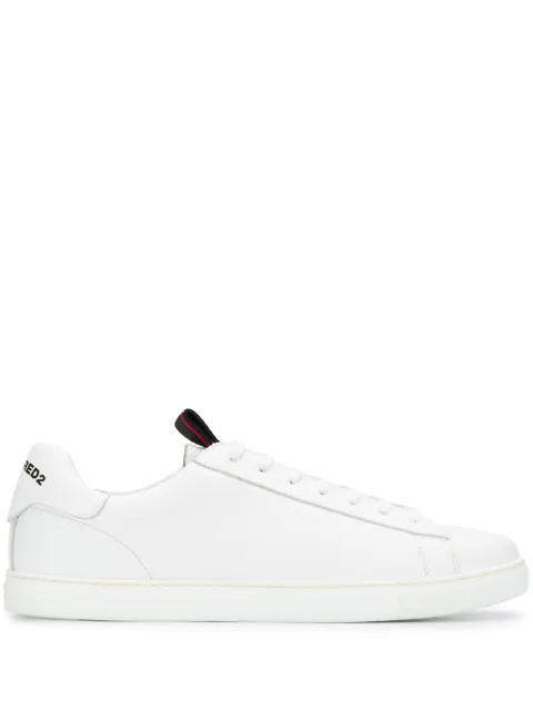 Click to view more detailed imagery on our partner's website Dsquared2 Men's Shoes Leather Trainers Sneakers Evolution Tape In White