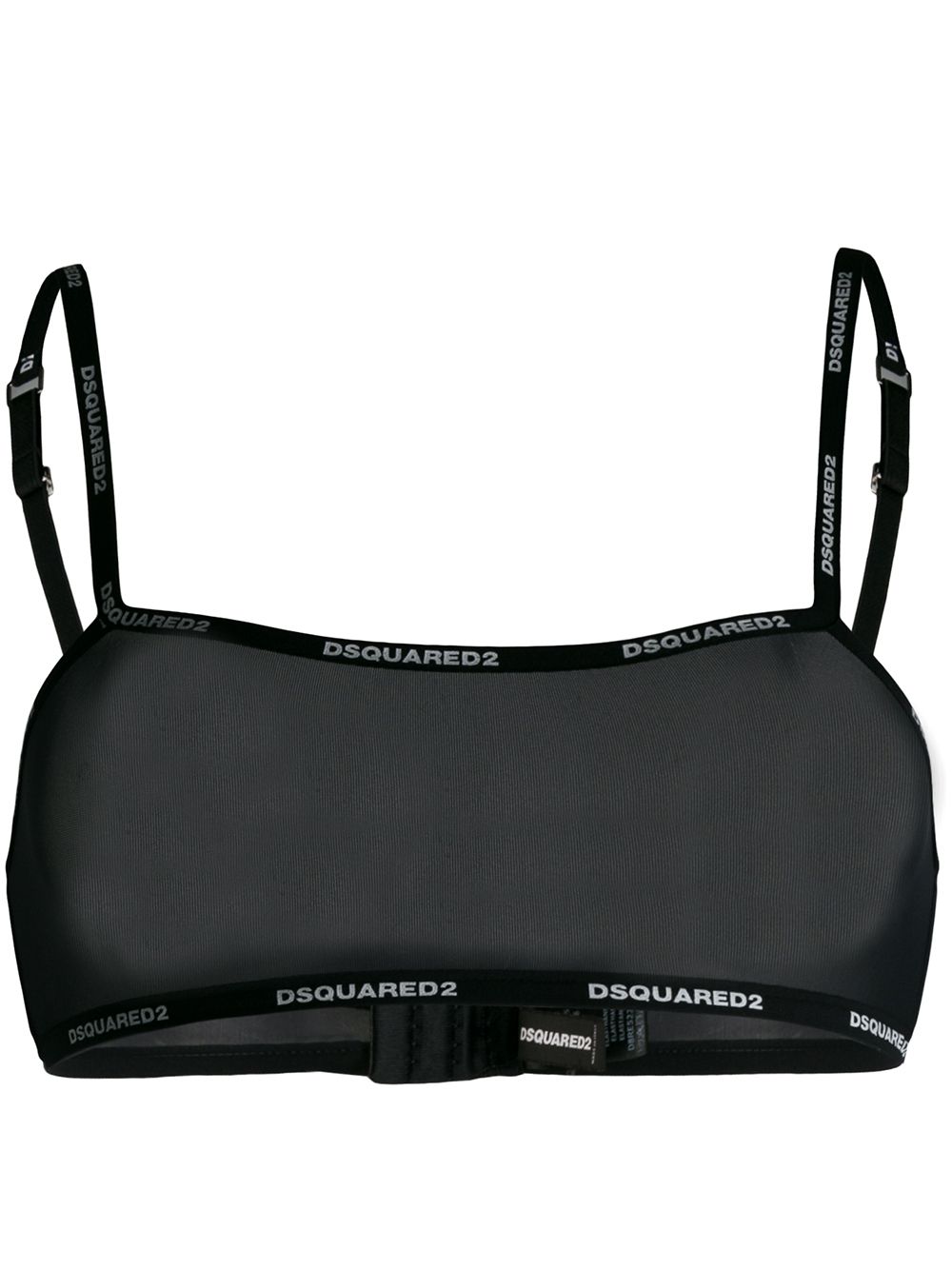 Image 1 of Dsquared2 branded sheer bra