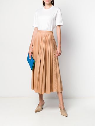 Savy pleated midi skirt展示图