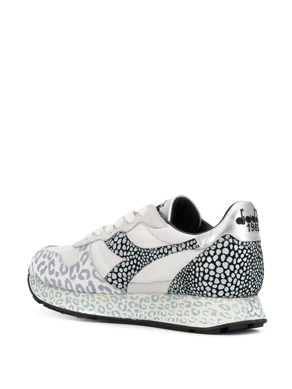 Diadora Sneakers met luipaardprint Wit