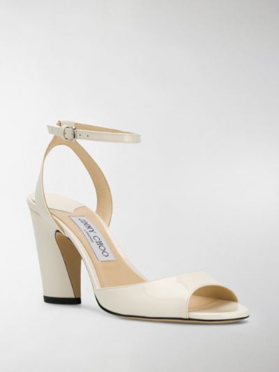 Jimmy Choo Miranda 85mm sandals neutrals | MODES