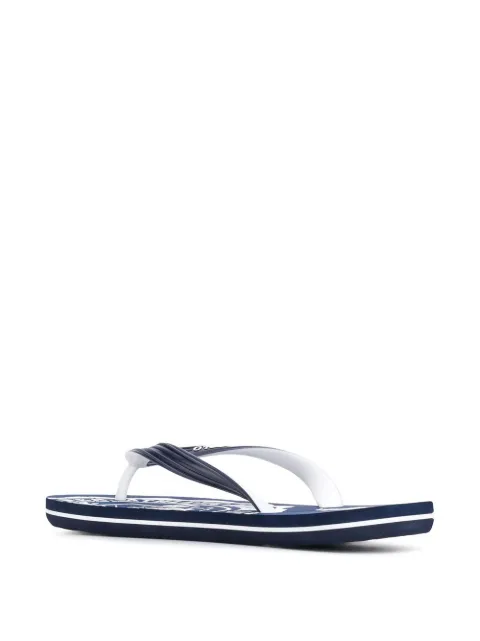 white ralph lauren flip flops