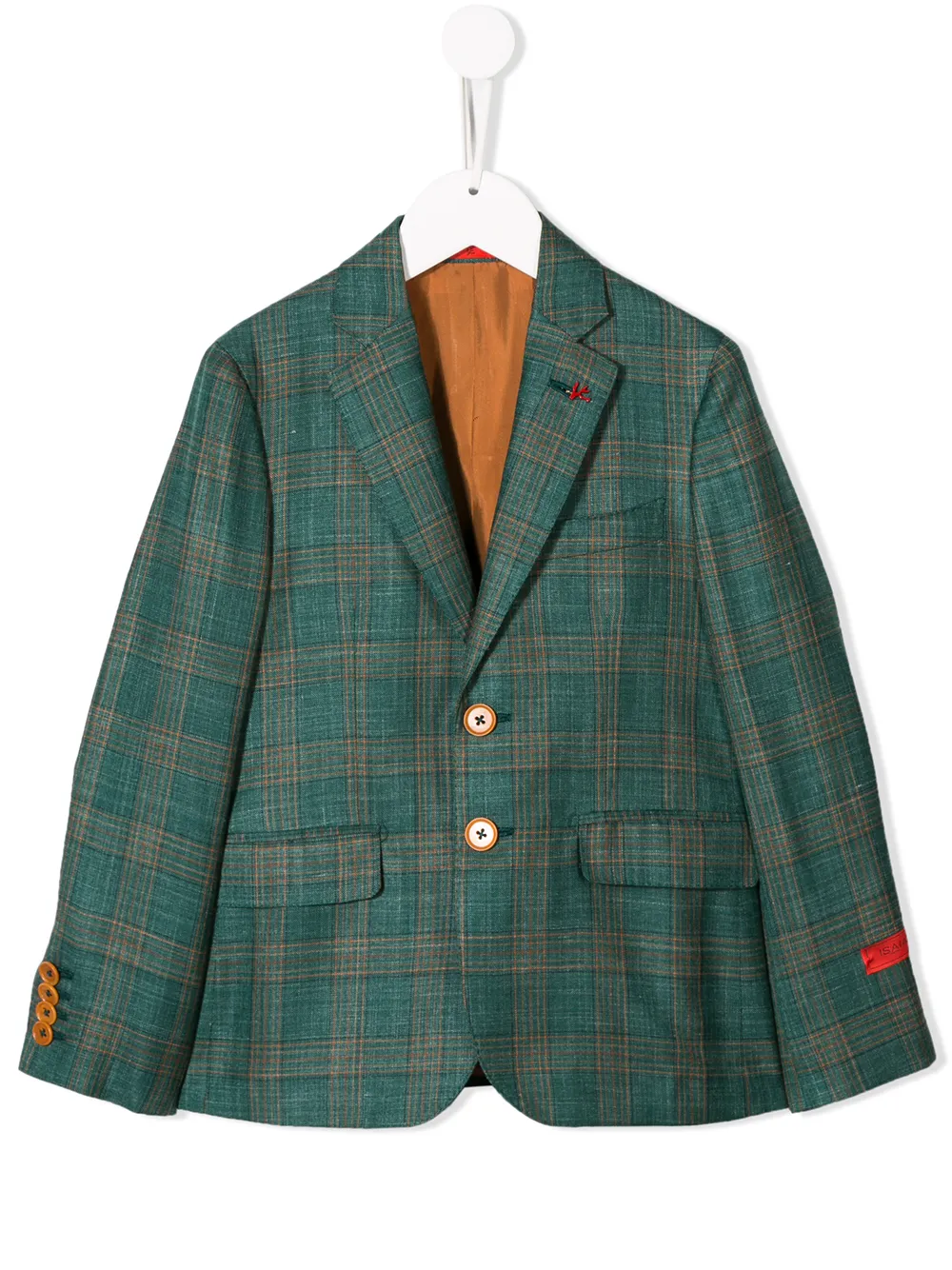 

Isaia Kids blazer a cuadros - Verde