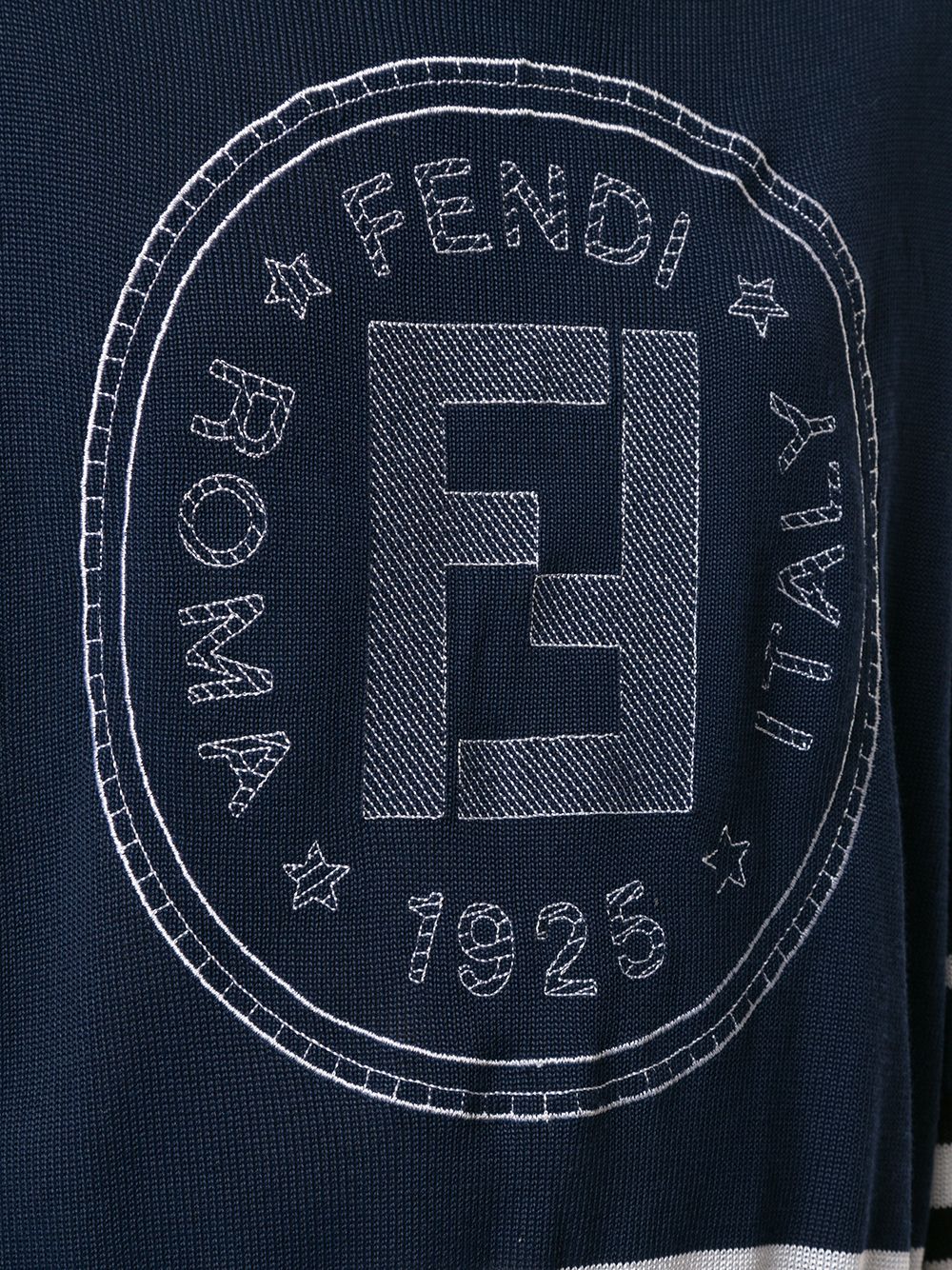 фото Fendi pre-owned платье-свитер с логотипом