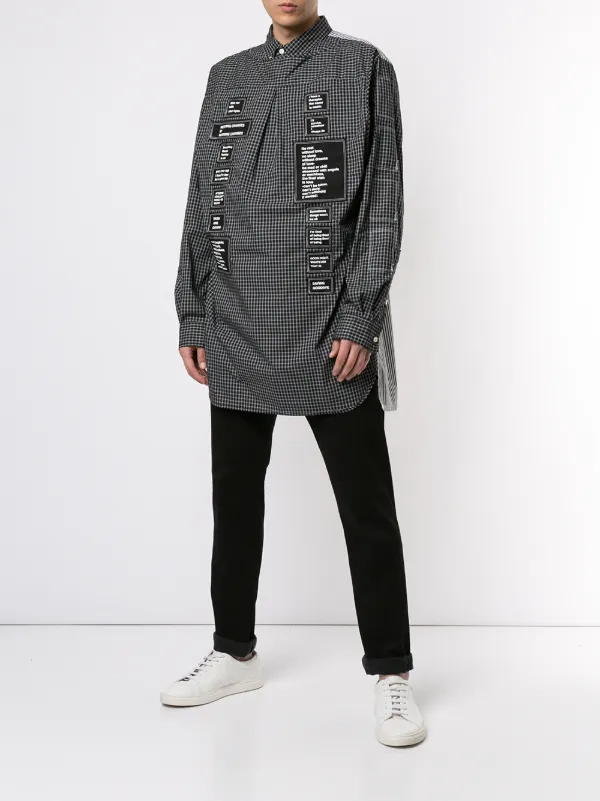 TAKAHIRO MIYASHITA The Soloistウエストバッグシャツ TAKAHIROMIYASHITATheSoloist. (ソロイスト) back gusset sleeve