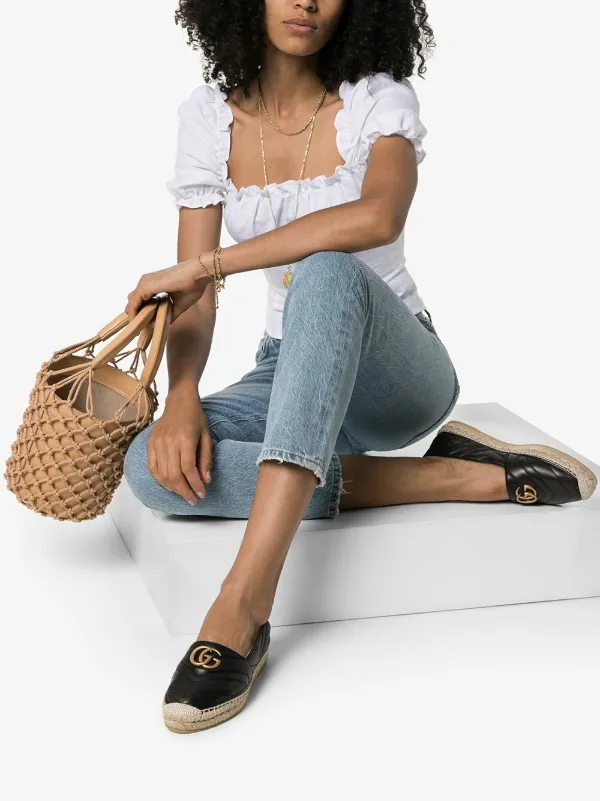 gucci pilar leather espadrilles