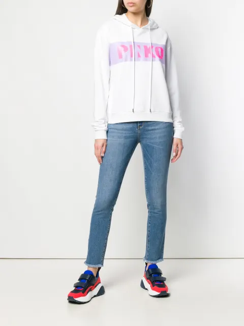 PINKO PINKO STONEWASHED SKINNY JEANS - BLUE