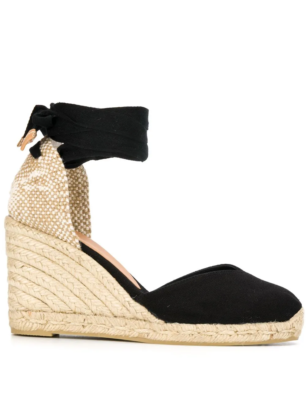 Castañer Espadrilles met sleehak Zwart
