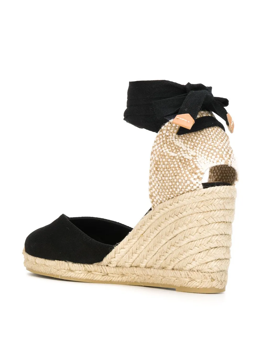 Castañer Espadrilles met sleehak Zwart