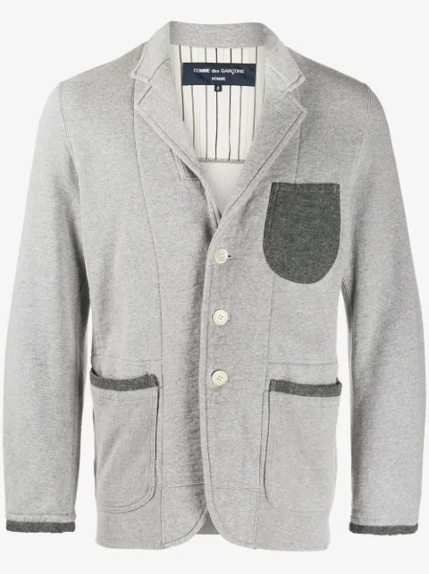 Comme Des Garçons Pre-Owned contrasting details straight jacket