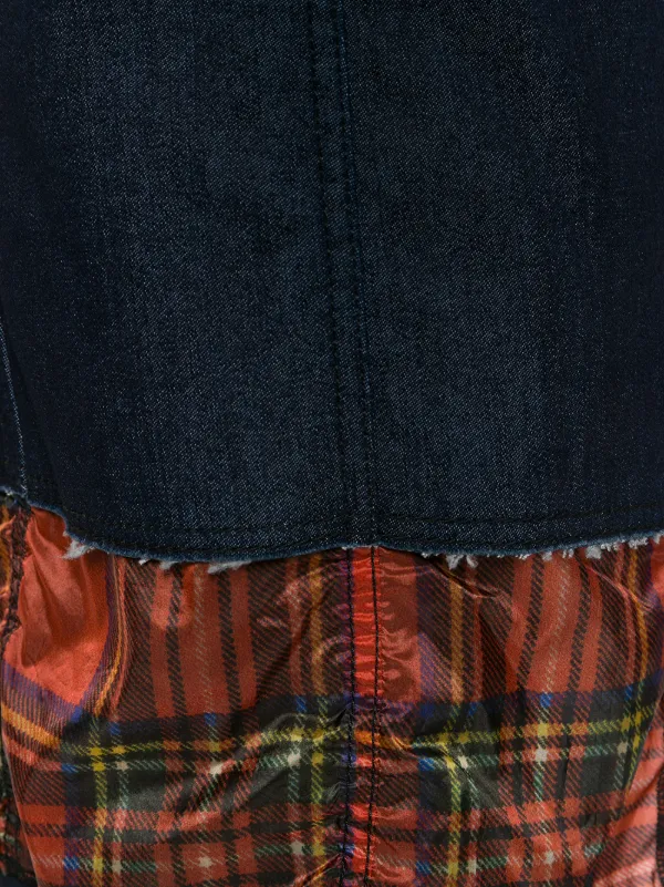 Comme Des Garcons Pre Owned Layered Slim Denim Jacket Blue FARFETCH SG