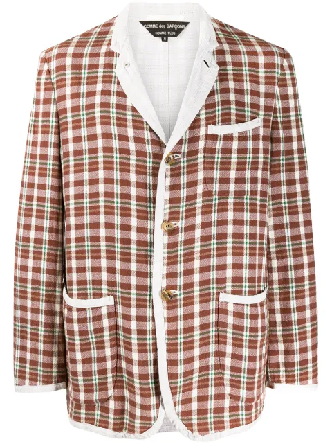 Comme Des Garçons Pre-Owned 2000's checked slim jacket