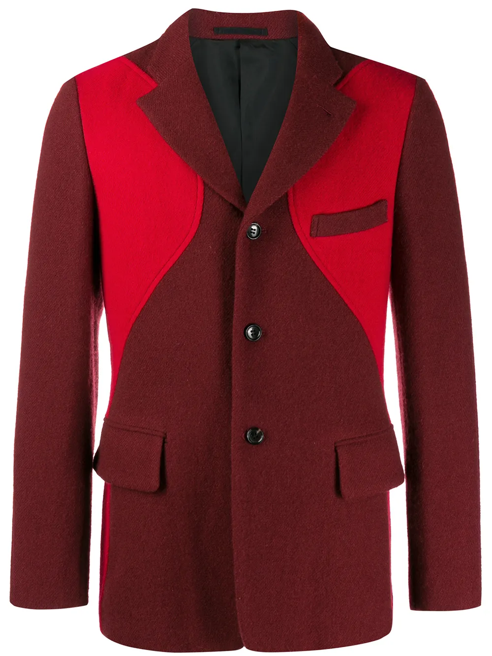 

Comme Des Garçons Pre-Owned chamarra en colour block 2003 - Rojo