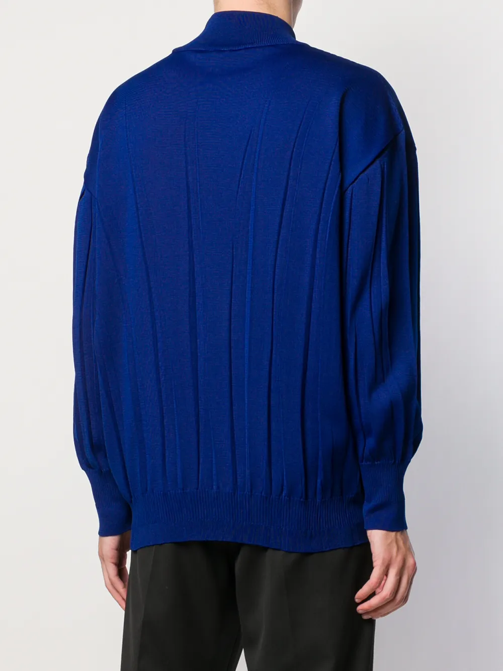 фото Issey miyake pre-owned топ со складками и высоким воротником