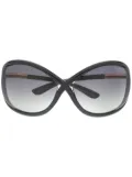 TOM FORD Eyewear Whitney soft round sunglasses - Black