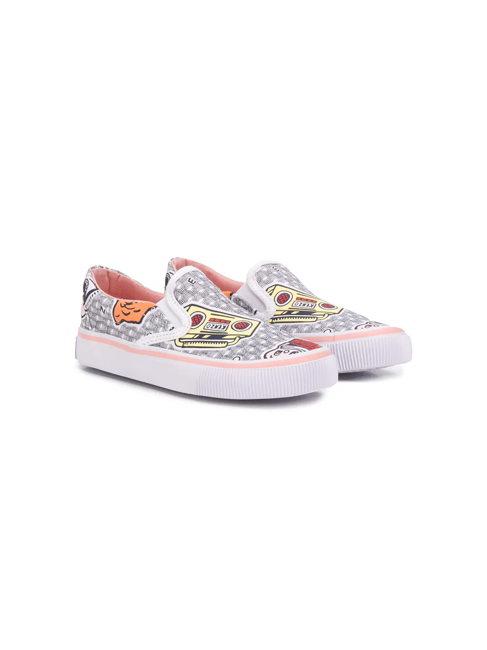 Kenzo Kids слипоны с принтом