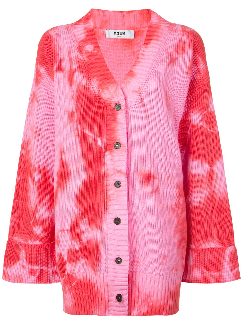 msgm tie dye cardigan