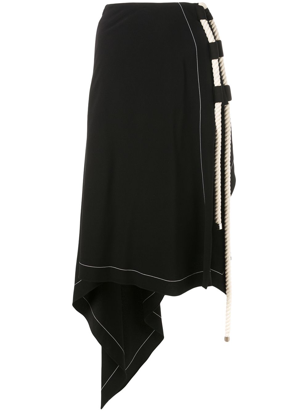 фото Monse юбка с драпировкой и декоративными веревками