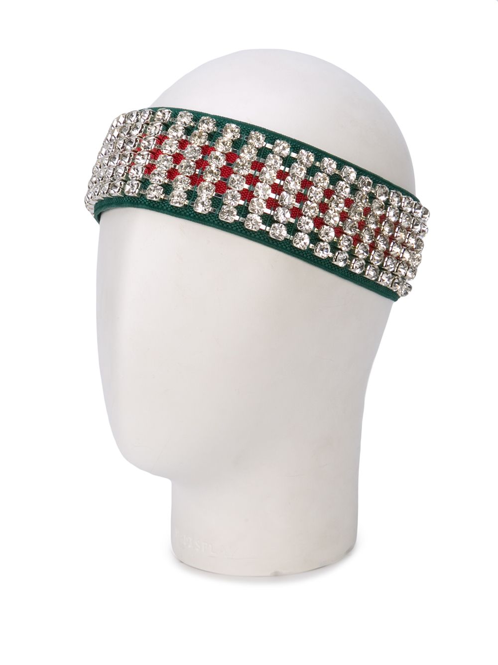 фото Gucci pre-owned повязка на голову с кристаллами