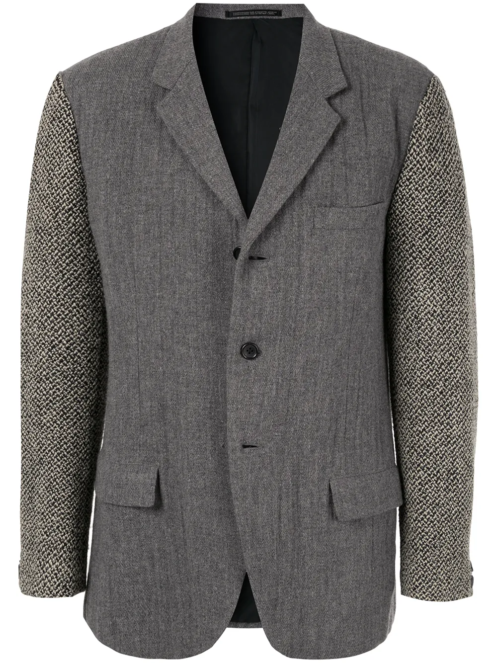 Yohji Yamamoto Pre-Owned блейзер с вязаными рукавами