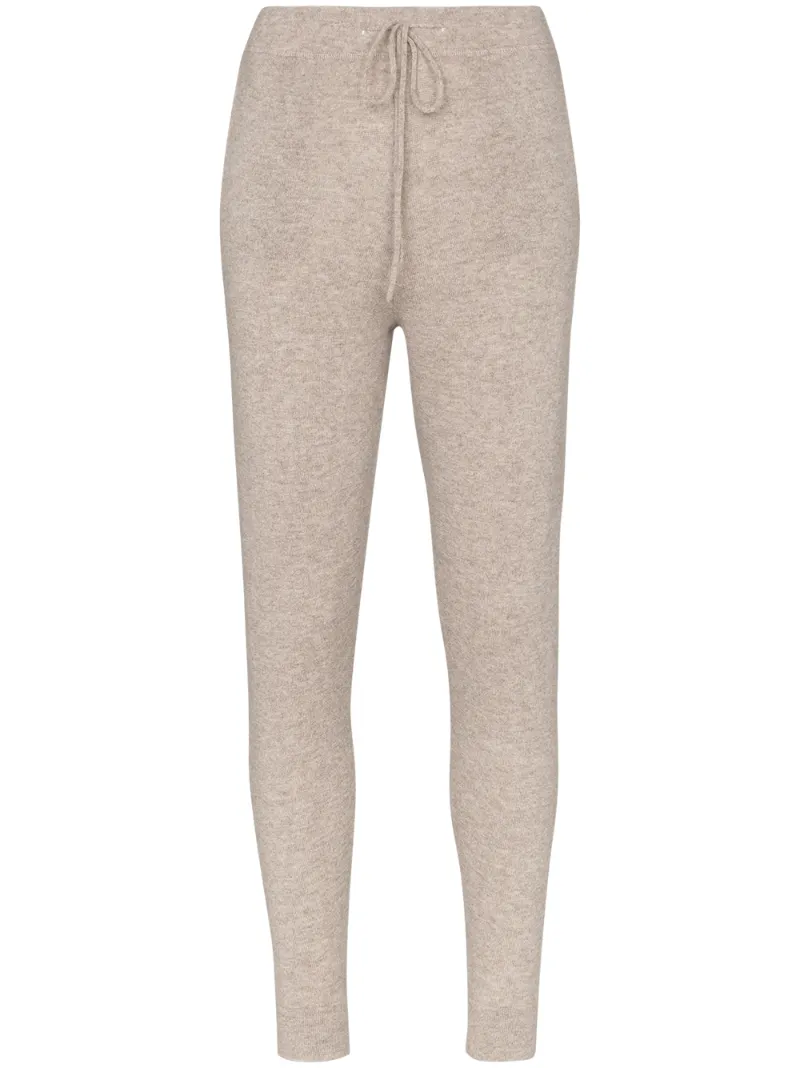 Le Kasha Tops LE KASHA KENYA SKINNY CASHMERE JOGGERS - BROWN