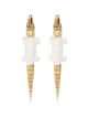 Image 1 of Bibi van der Velden crocodile-motif hanging earrings