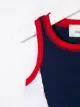 Fendi Kids بلوزة قصيرة متباينة الألوان
